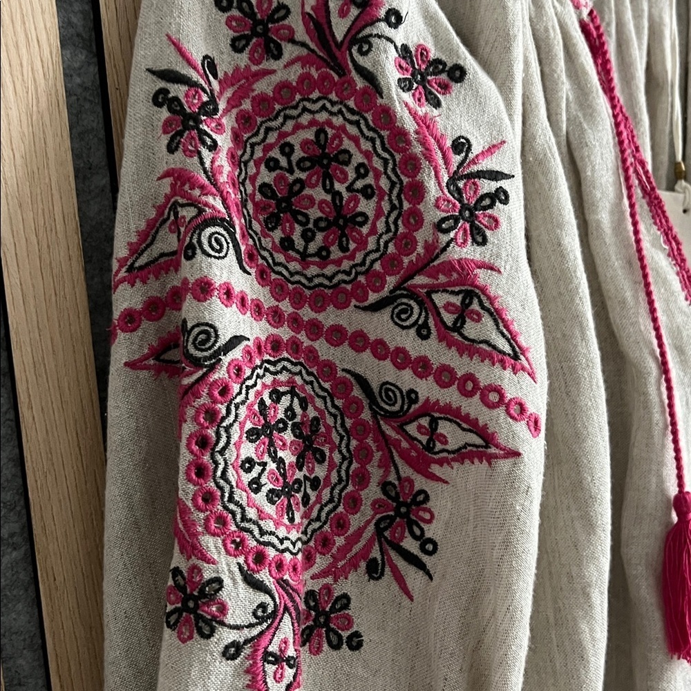 Ulla Johnson- NWT Ada Tassel flax blouse - Picture 9 of 10